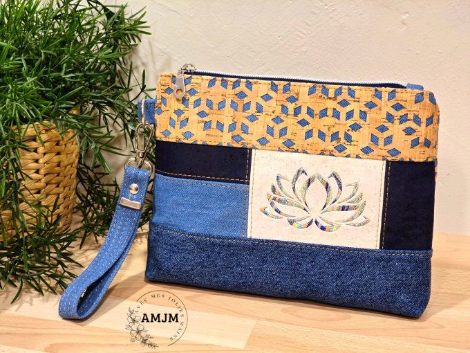 Pochette Alma Bonita liège et jean