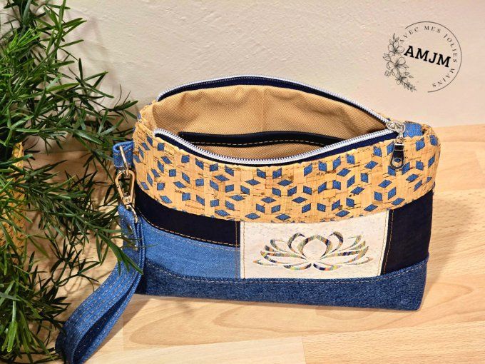 Pochette Alma Bonita liège et jean