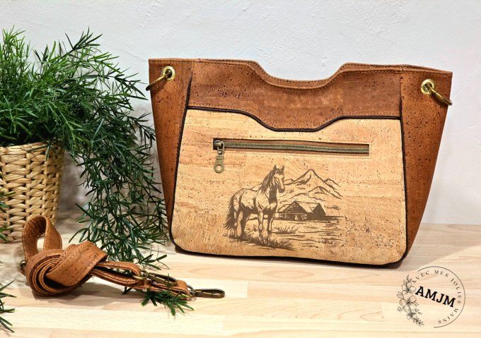 Sac Jane à franges et gravure laser
