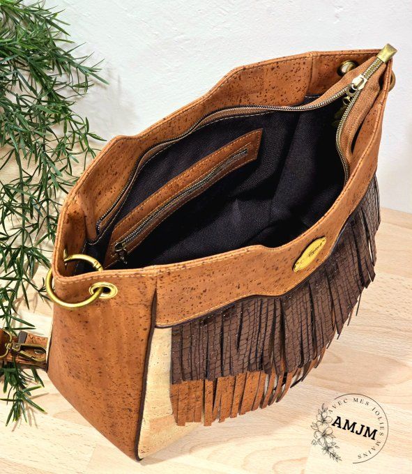 Sac Jane à franges et gravure laser