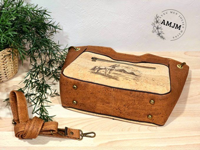 Sac Jane à franges et gravure laser