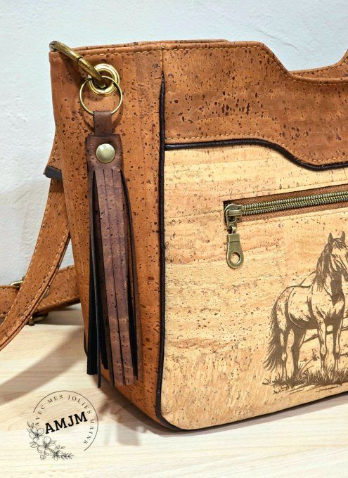 Sac Jane à franges et gravure laser