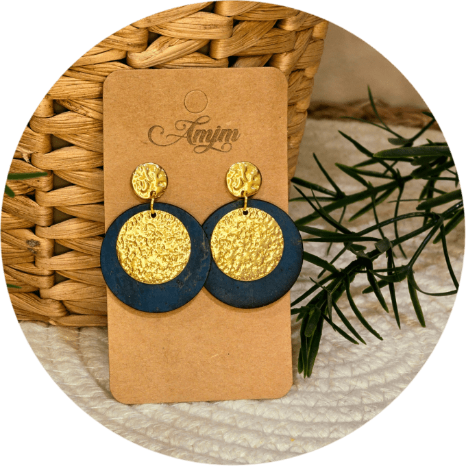 Boucles d'oreilles en liège   