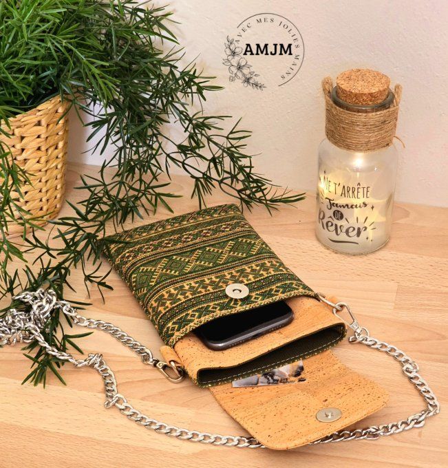 Pochette téléphone Sevien en liège 