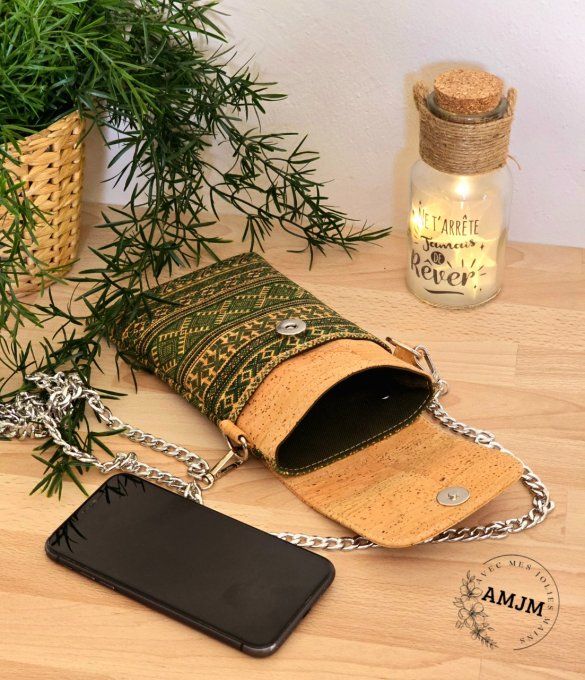 Pochette téléphone Sevien en liège 