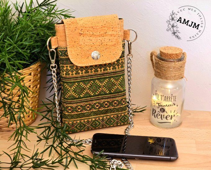 Pochette téléphone Sevien en liège 