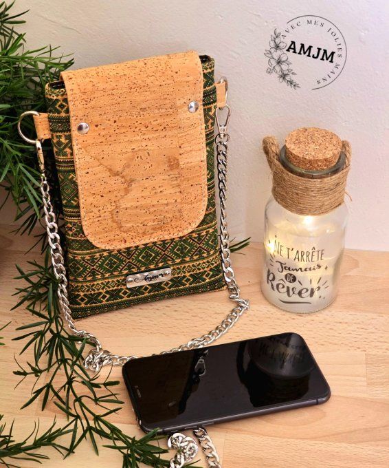 Pochette téléphone Sevien en liège 
