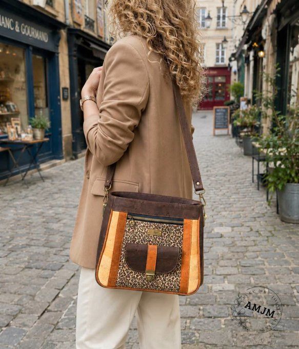 Sac Delphina léopard