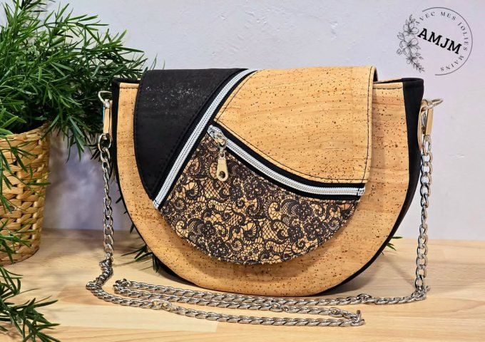 Sac Mango liège dentelle