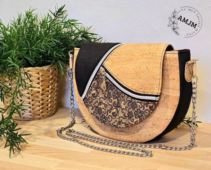Sac Mango liège dentelle