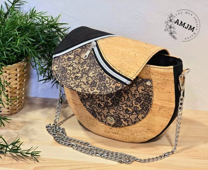 Sac Mango liège dentelle