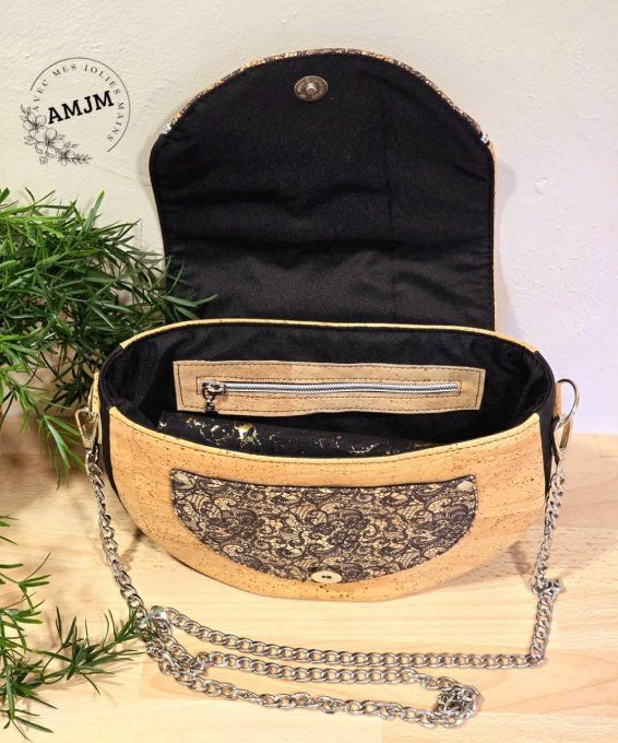 Sac Mango liège dentelle