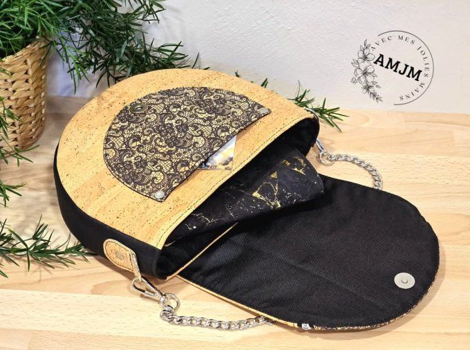 Sac Mango liège dentelle