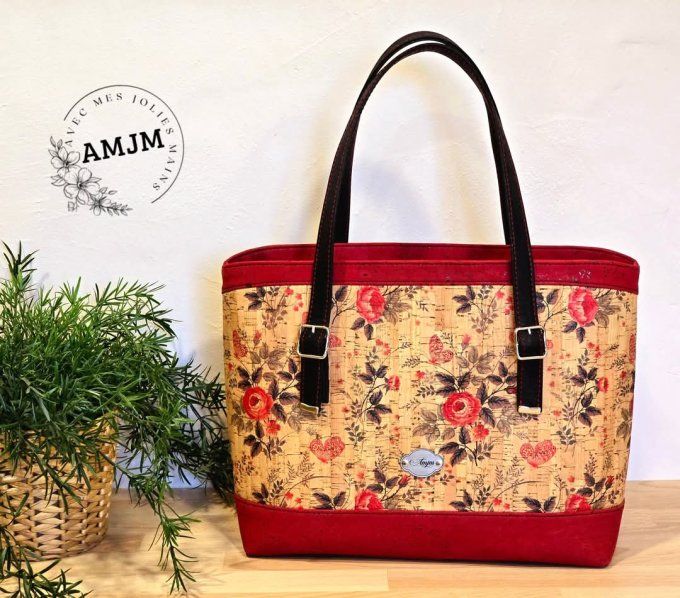 Sac Primavera en liège fleuri