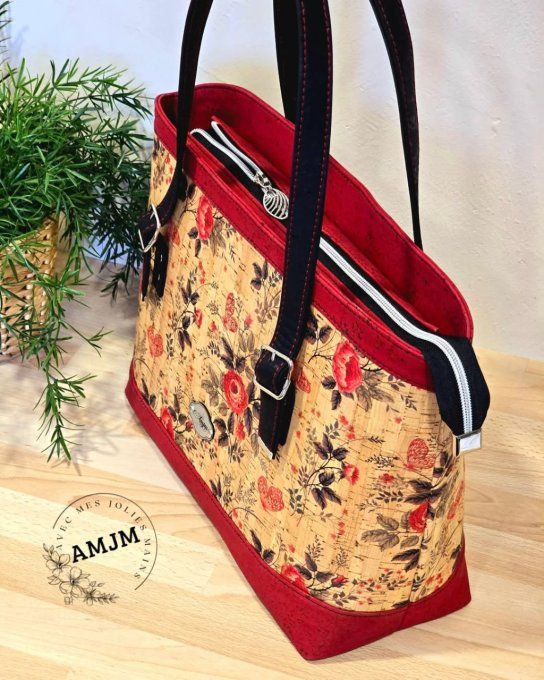 Sac Primavera en liège fleuri