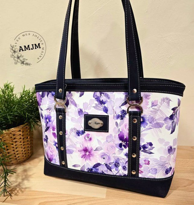 Sac Primavera fleuri violet