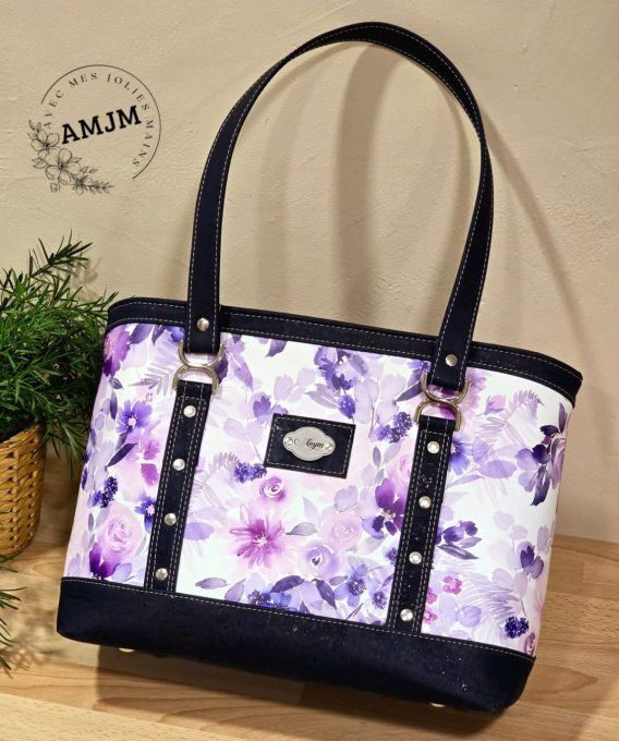 Sac Primavera fleuri violet