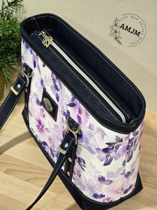 Sac Primavera fleuri violet