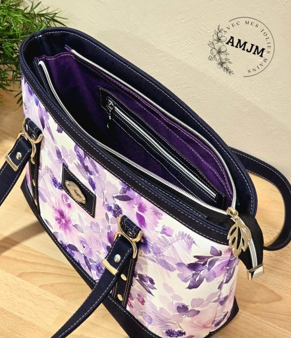 Sac Primavera fleuri violet