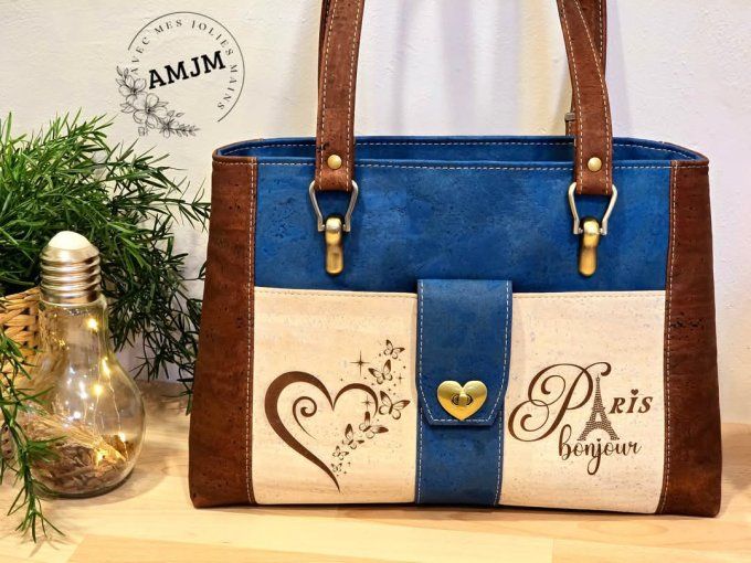 Sac Keyla en liège et ses gravures laser