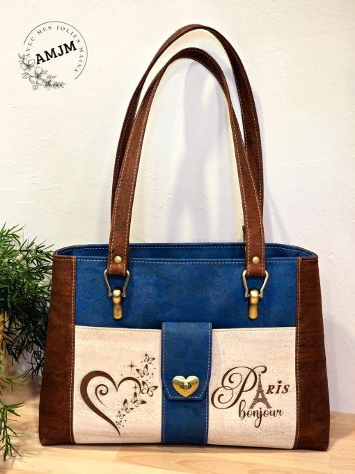 Sac Keyla en liège et ses gravures laser