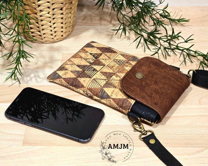 Pochette téléphone Sevien en liège 