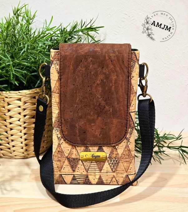Pochette téléphone Sevien en liège 